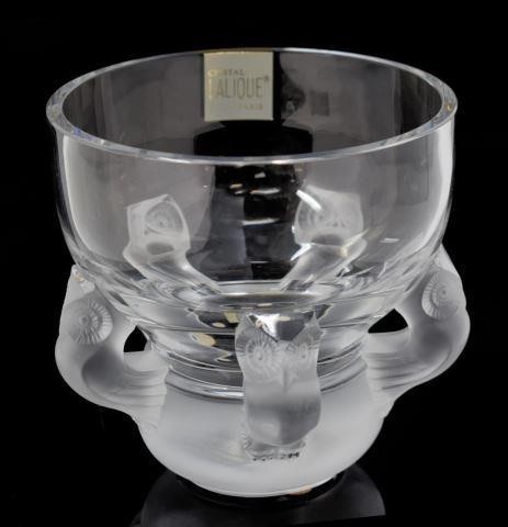 LALIQUE, FRANCE 'HIBOUX' ART