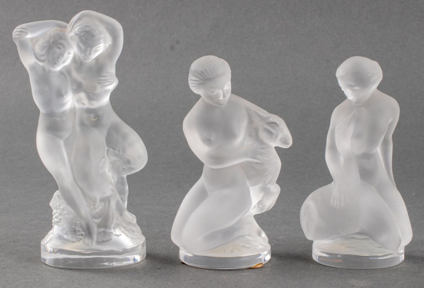 LALIQUE FRANCE NUDE WOMEN CRYSTAL