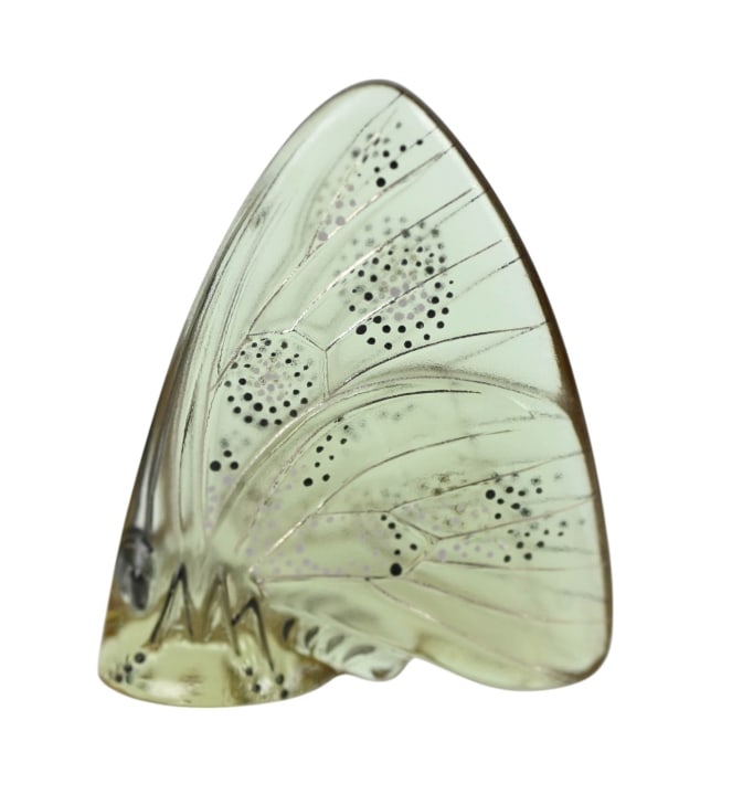 LALIQUE FRANCE PAPILLION PURPLE