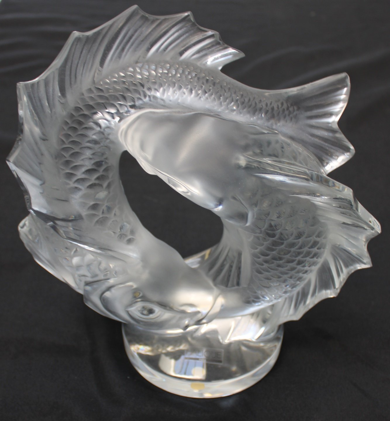 LALIQUE FRANCE SIGNED, "DEUX