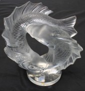 LALIQUE FRANCE SIGNED, "DEUX P