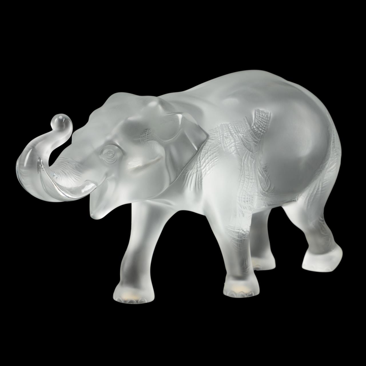 LALIQUE FRANCE SUMATRAN ELEPHANT,