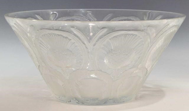 LALIQUE FRANCE 'THISTLE' FROSTED