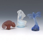 LALIQUE FRANCE THREE CRYSTAL G