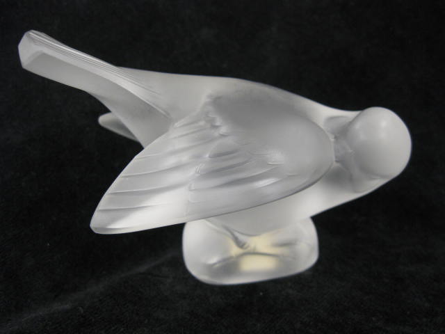 Lalique French Crystal Bird