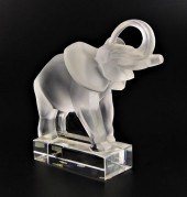 LALIQUE FRENCH CRYSTAL ELEPHAN