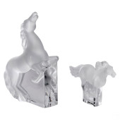 LALIQUE FRENCH CRYSTAL HORSE S