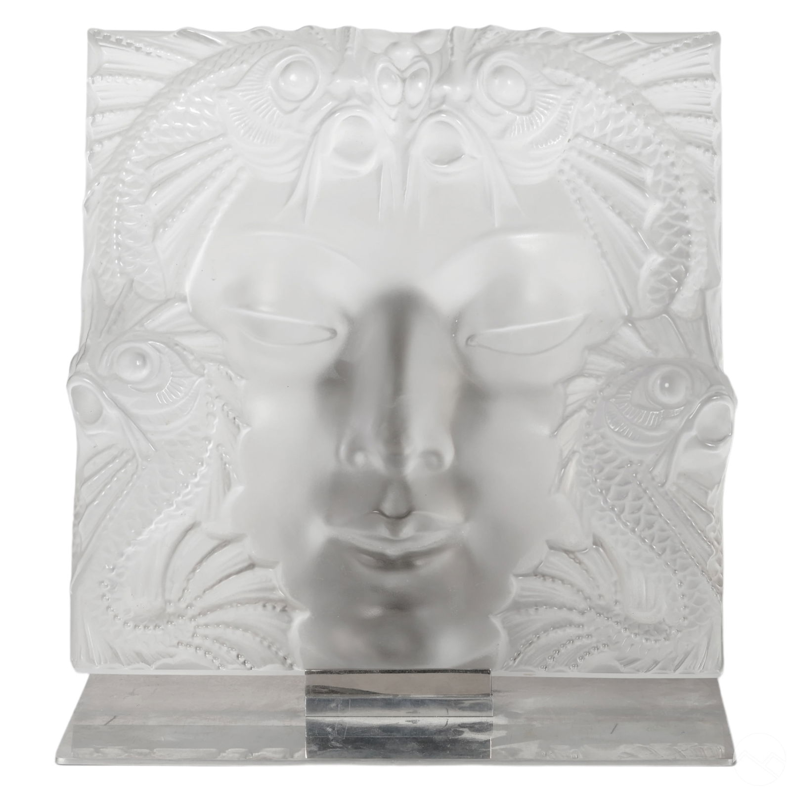 LALIQUE FRENCH CRYSTAL MASQUE DE
