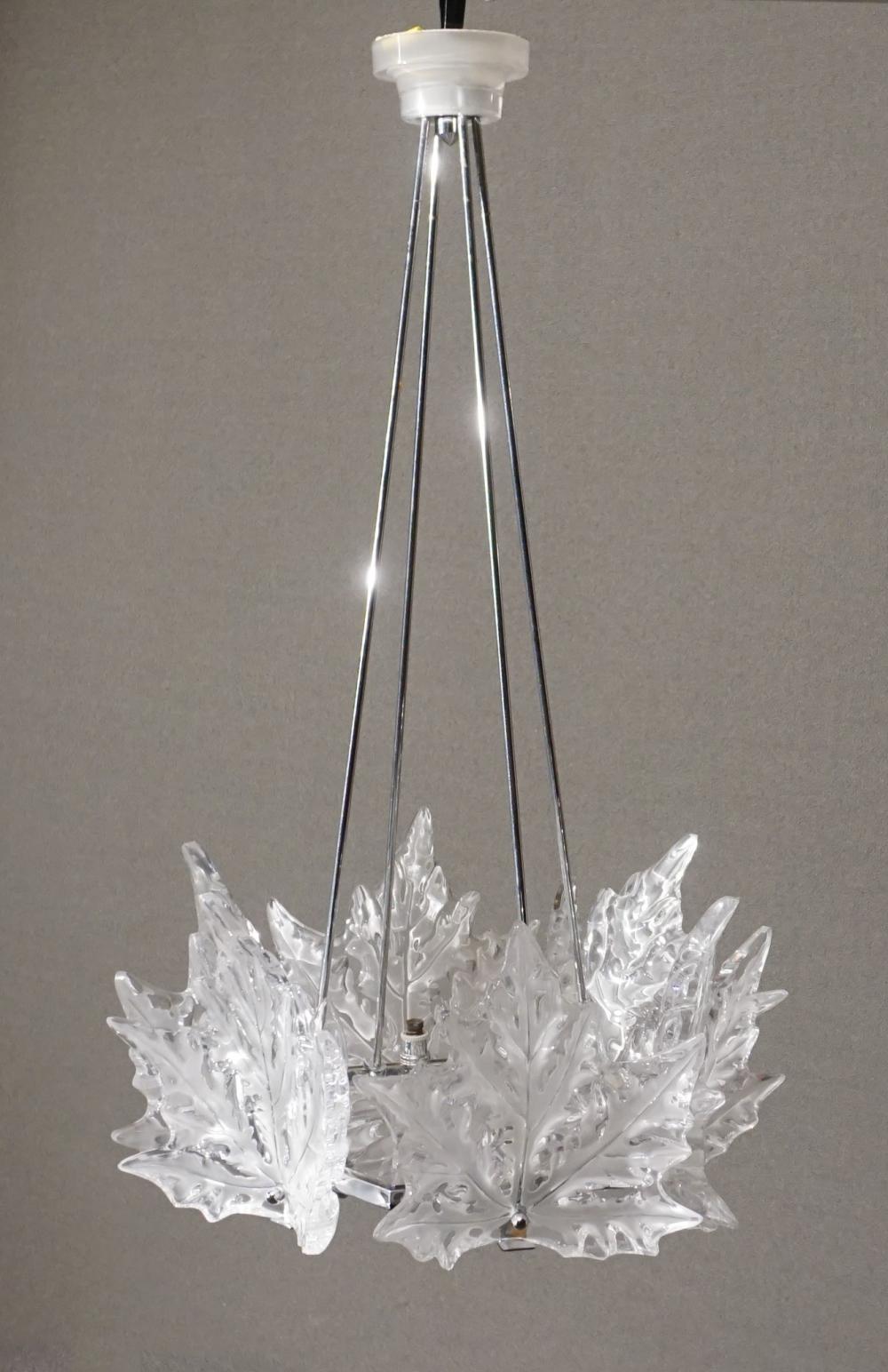 LALIQUE FROSTED AND MOLDED GLASS