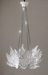 LALIQUE FROSTED AND MOLDED GLA