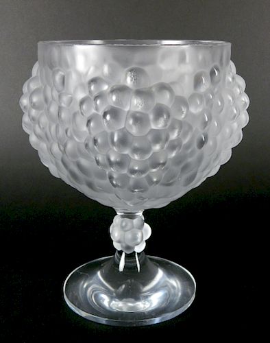 LALIQUE FROSTED AND MOLDED GLASS