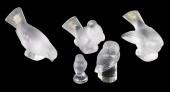 LALIQUE FROSTED ART GLASS BIRD