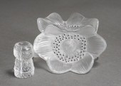 LALIQUE FROSTED CRYSTAL ANEMON