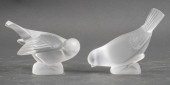 LALIQUE FROSTED CRYSTAL DOVE P