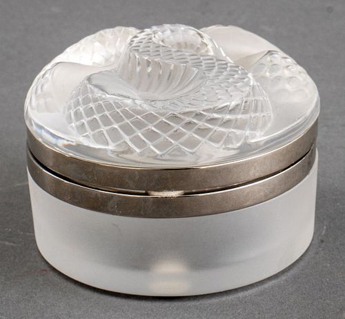 LALIQUE FROSTED CRYSTAL DRESSER