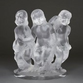 LALIQUE FROSTED CRYSTAL FIGURA