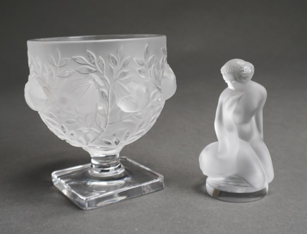 LALIQUE FROSTED CRYSTAL ‘LEDA AND
