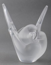 LALIQUE FROSTED CRYSTAL LOVEBI
