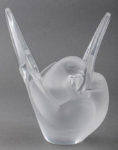 LALIQUE FROSTED CRYSTAL LOVEBI