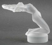 LALIQUE FROSTED CRYSTAL NAKED