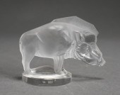 LALIQUE FROSTED CRYSTAL WARTHO