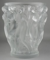 LALIQUE FROSTED GLASS 'BACCHAN
