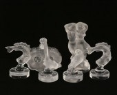 Lalique frosted glass card hol