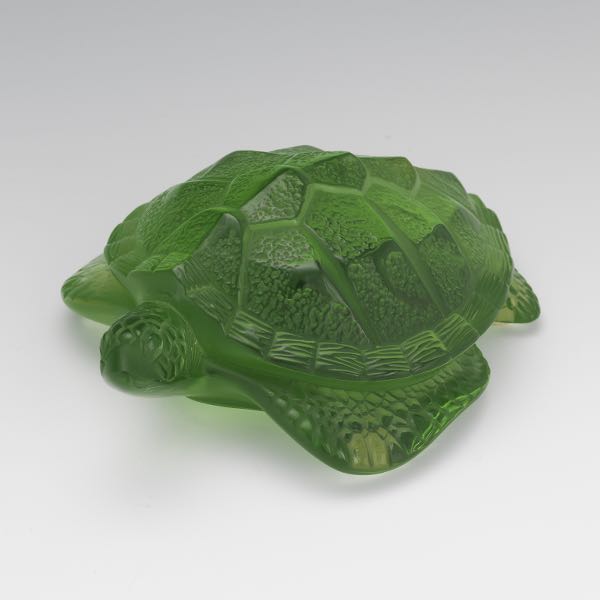 LALIQUE FROSTED GLASS TURTLE 2 ½" x