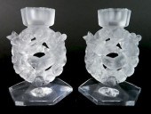 LALIQUE GALSS 'MESANGES' CANDL