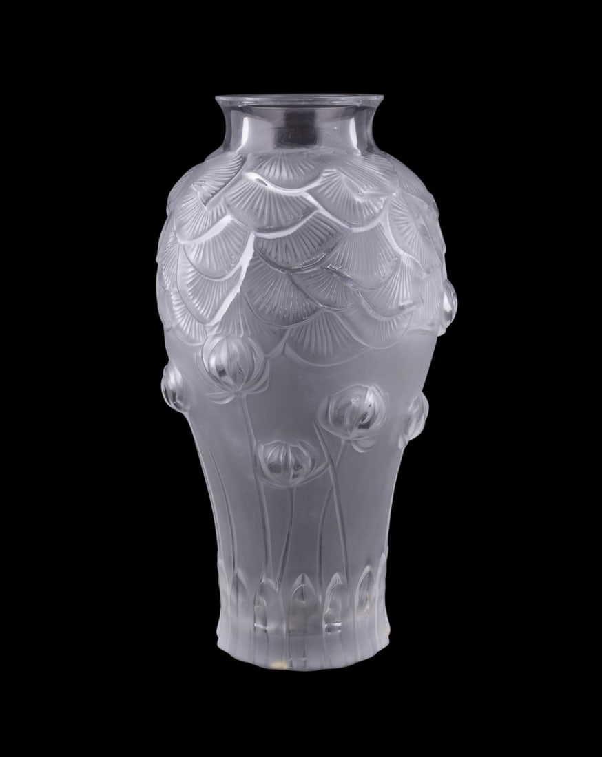 LALIQUE 'GIVERNY' COLORLESS CRYSTAL