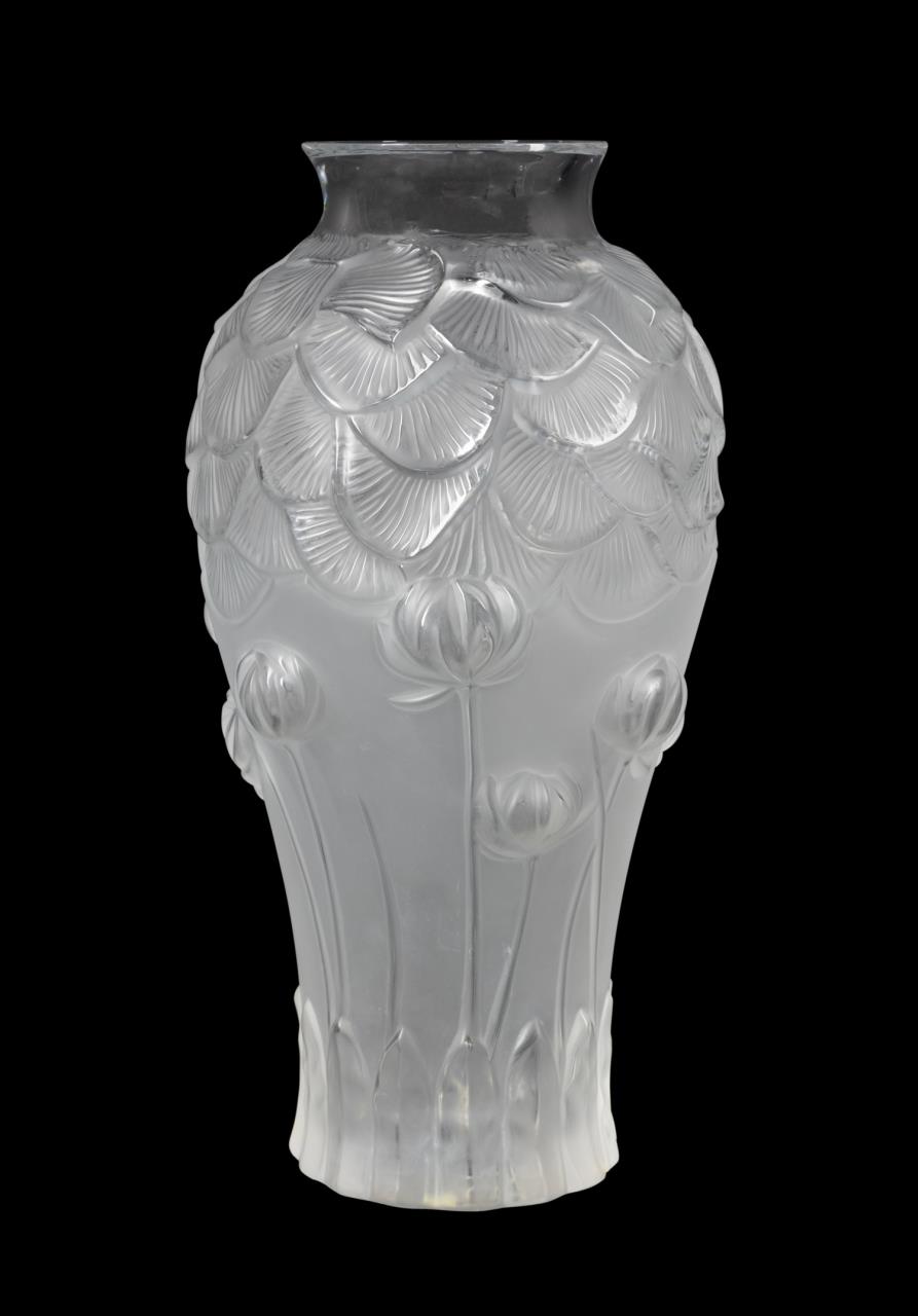 LALIQUE ‘GIVERNY' FROSTED COLORLESS