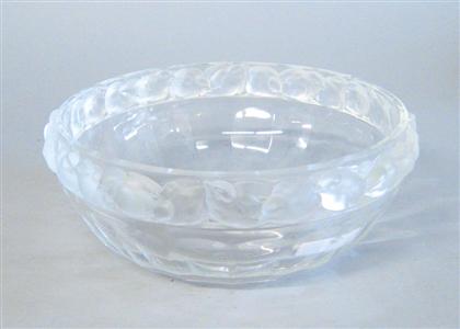 Lalique glass bowl    20th century