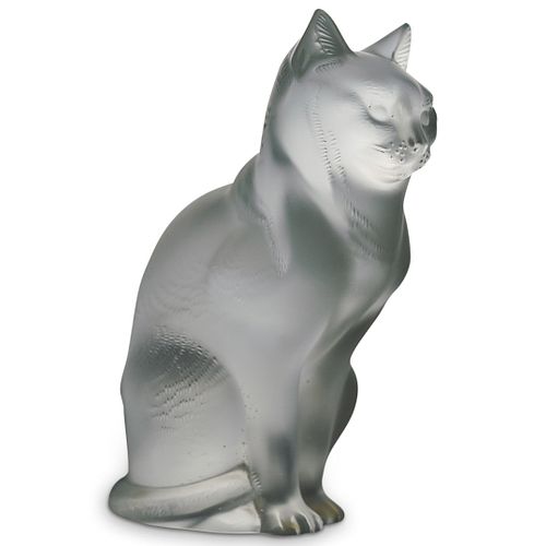 LALIQUE GLASS CAT