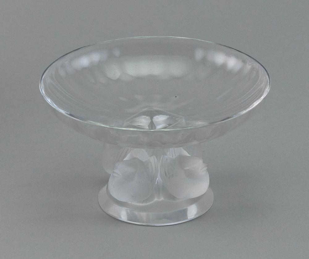 LALIQUE GLASS COMPOTE 20TH