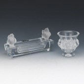  LALIQUE GLASS "DAMPIERRE" VAS
