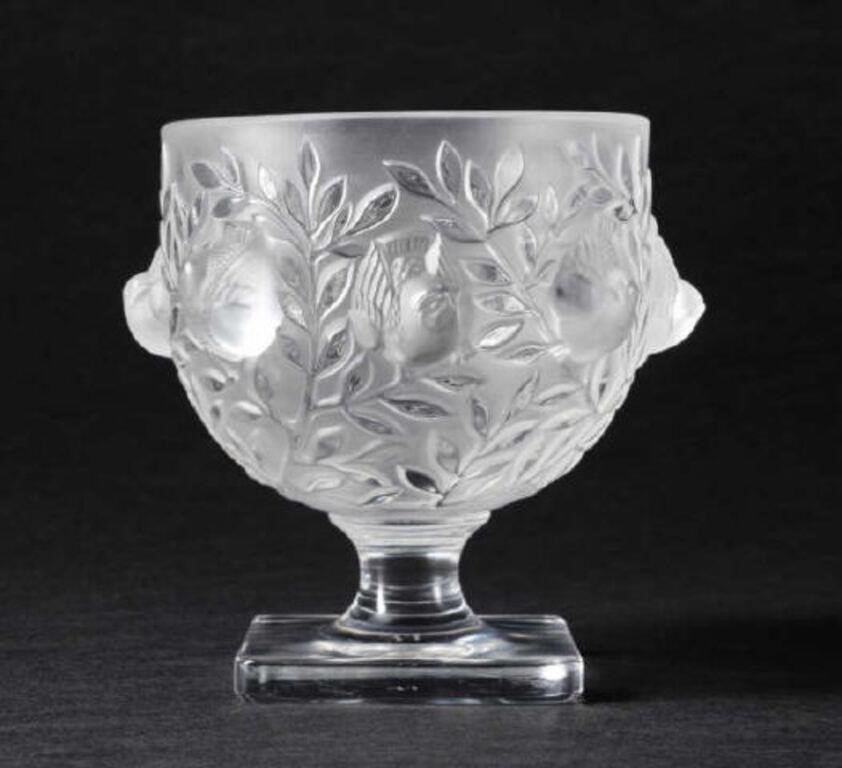 LALIQUE GLASS 'ELIZABETH' BOWLA