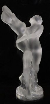 LALIQUE GLASS FIGURE GROUP DEU