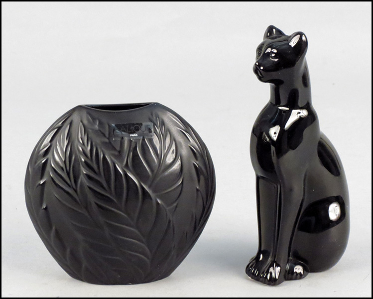 LALIQUE GLASS FILICARIA NOIR