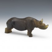 LALIQUE GLASS "TOBA" RHINOCERO