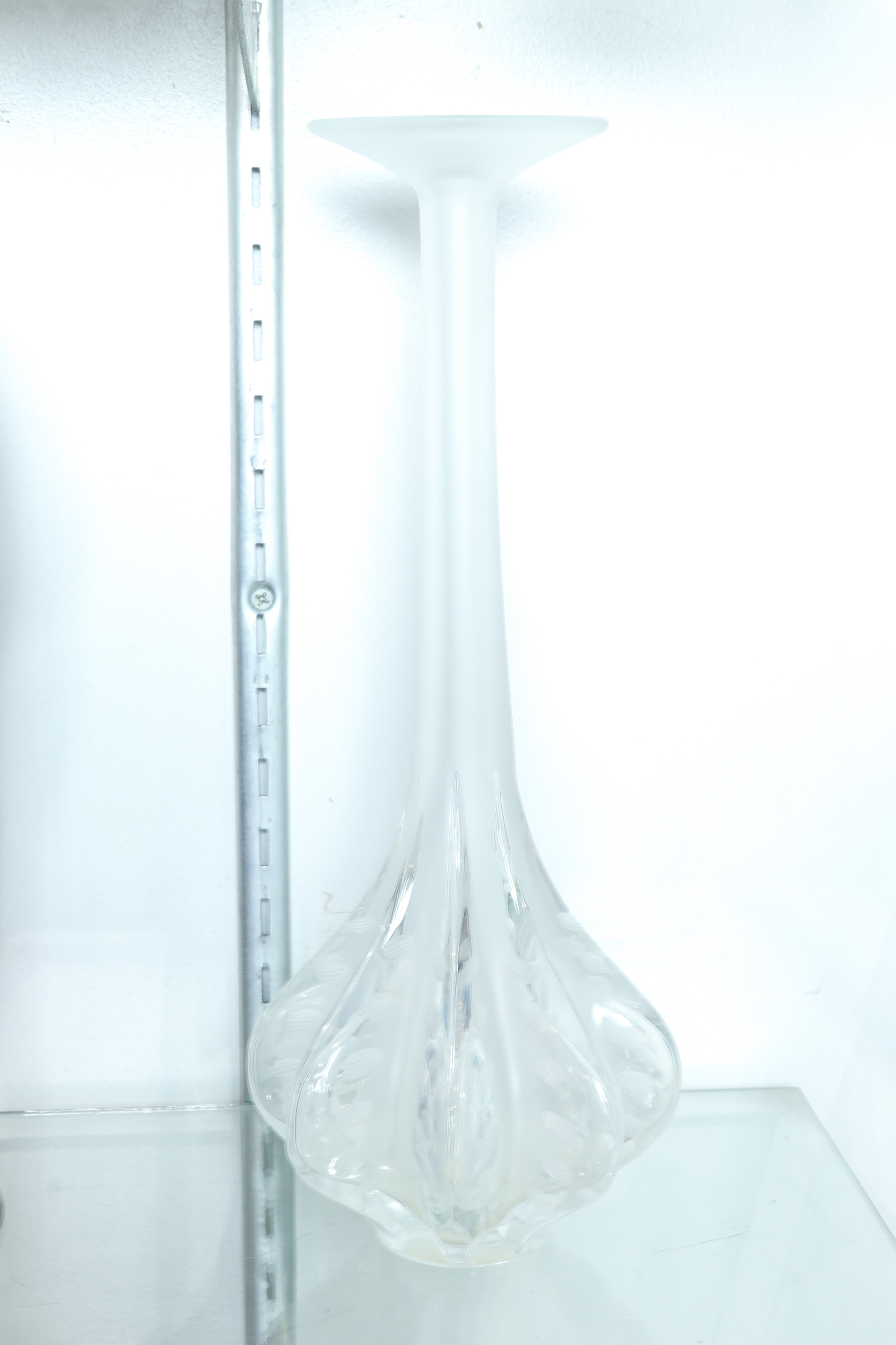 LALIQUE GLASS VASE DESIGNED BY