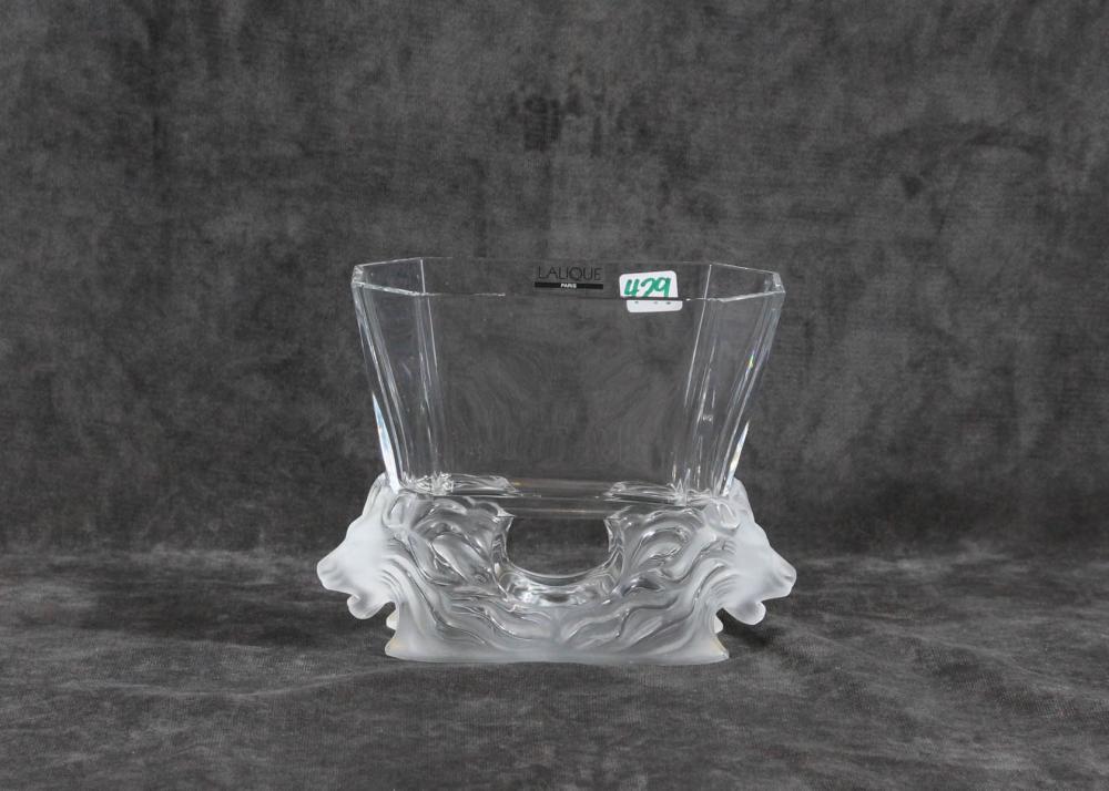 LALIQUE GLASS 'VENISE' OCTAGONAL