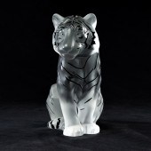 LALIQUE, GRAND SITTING TIGER L