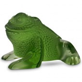 LALIQUE "GREGOIRE" FROG PAPERW