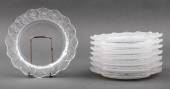 LALIQUE "HONFLEUR" DESSERT PLA