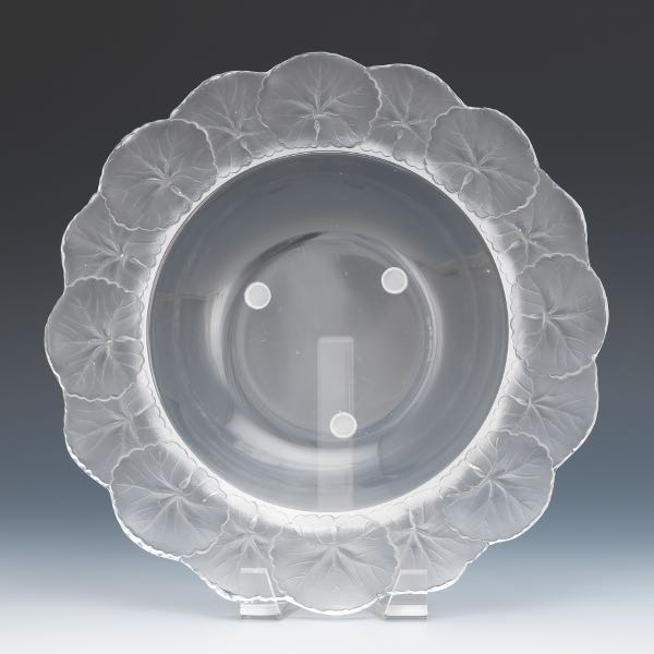 LALIQUE HONFLEUR GERANIUM BOWL 2
