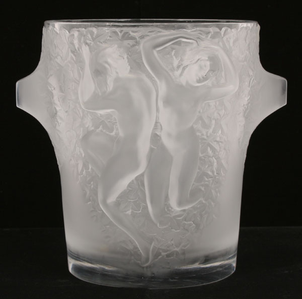 Lalique ice bucket, "Ganymede",