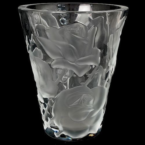 LALIQUE "ISPAHAN ROSE" CRYSTAL