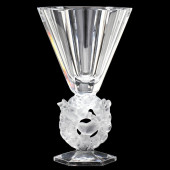LALIQUE, LARGE CRYSTAL  MESANG
