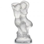 LALIQUE "LE FAUNE" CRYSTAL FIG