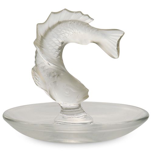 LALIQUE "LEAPING FISH" CRYSTAL